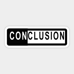 Conclusion Sticker